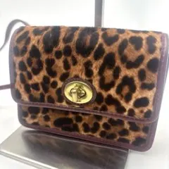 激レア 新品 COACH コーチ オセロット レオパード 折りたたみ傘 ヒョウ