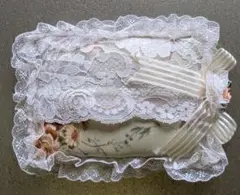 花柄レース付きポケットティッシュカバー新品未使用