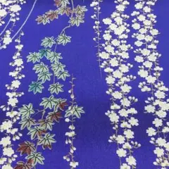 錦紗縮緬C-141古布　アンティーク　着物はぎれ　リメイク用　襤褸