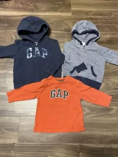 babyGAPパーカー・ロンT3点セット＋パンツ 90サイズ