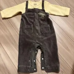 petit main 恐竜刺繍ロンパース 80