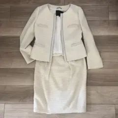 【UNTITLED 】ママスーツ ツイード セットアップ➕ブラウス３点セット