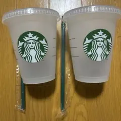 Starbucks 透明タンブラー 2個セット
