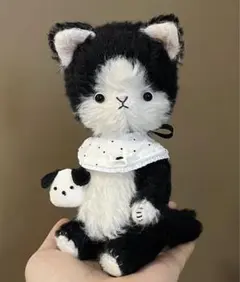 ♡作家ぬいぐるみ作家ベアアーティストベア猫ネコねこ箱つき作家テディベア ♡作家ぬいぐるみオカザキハルミアーティストベア作家ベア作家置物猫