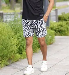 adamsJUGGLER アダムスジャグラー リアルゼブラショートパンツ　Mのサムネイル