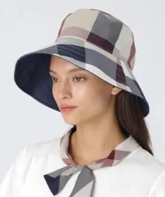 ブルーレーベルクレストブリッジ新品ネイビー ツバ広バケットハット / 帽子 -2
