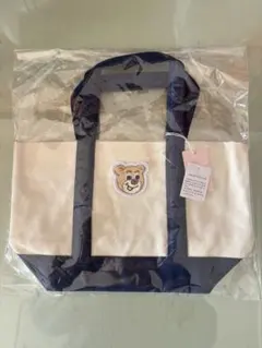 【新品】フェイラー　オールドテディ ワッペントートバッグ 小　アイボリー むー様専用】フェイラー オールドテディ ワッペントート アイボリー