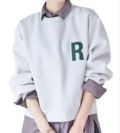 R トレーナー　裏起毛