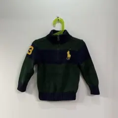 Ralph Lauren　3T　ビッグポニー　ハーフジップニット　100cm