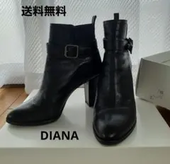 DIANA☆バックル付きブーツ　送料無料　ヒール8cm　日本製