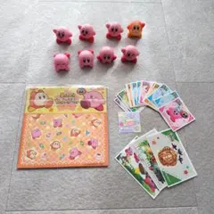 星のカービィ　フィギュア、シール、折紙セット