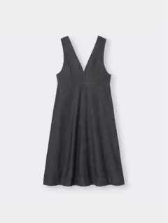 GU デニムジャンパードレス ネイビー XXL ワンピース フレア