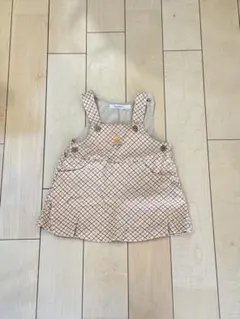 familiar 70 ジャンパースカート　チェック柄ワンピース