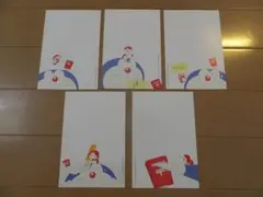 ドラえもん　絵入りハガキ5枚セット　50円切手付