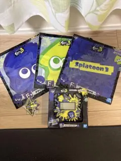 Splatoon 3 一番くじ　時計　タオル3枚　ラバーキーホルダー