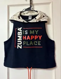 公式ショップ正規品　ZUMBA フード付きタンクトップ XS ブラック