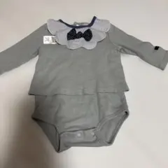 【美品】petit main スタイ付きロンパース 80cm 男の子