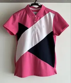 美品・St ANDREWS ポロシャツ Sサイズ ピンクのサムネイル
