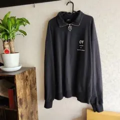 OY ハーフジップ スウェット ブラックのサムネイル