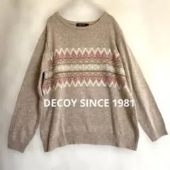 【DECOY SINCE 1981】アンゴラ混ニット　LL