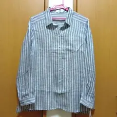 近年物・未使用タグ付☆レリアン Leilian 麻100 シャツ ブラウス13＋ 