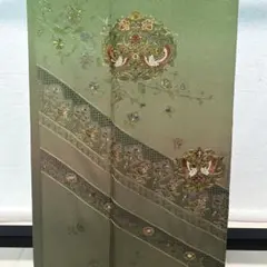 D91 訪問着 花模様 正絹 着物 袷 極美品 | Mercari