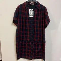 SHOO・LA・RUE シューラルー チェック シャツワンピース 半袖のサムネイル