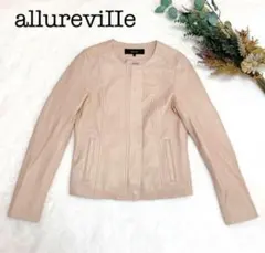 ダ*ん様 allureviIIe レザージャケット1 羊革ノーカラーシングルピンのサムネイル
