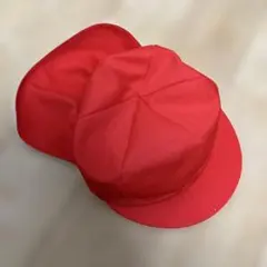 赤白帽子 日除け付き　保育園　幼稚園