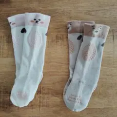 ベビー靴下 動物柄 2足セット