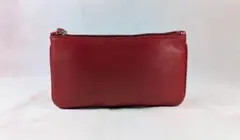 【希少】OLD COACHフラット コスメティックポーチ USA製/本革