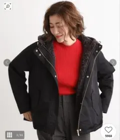 Grove【名品アウター/3WAY・はっ水】ボアライナー付マウンテンパーカ