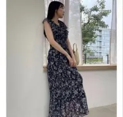 SNIDEL Sustainableプリーツフリルワンピ ース