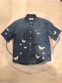 OUR LEGACY　バタフライ刺繍デニムシャツsize46のサムネイル