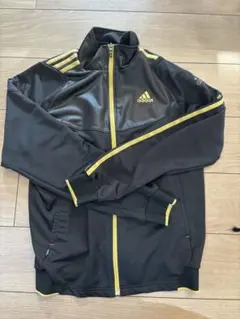 adidas ジップアップ　黒　黄　ジャージ　上下　メンズ　セットアップ