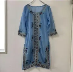 レア　アメリカ古着　刺繍ワンピース　刺繍　アメリカ輸入　エスニック　アジアン