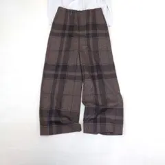 トゥモローランド サロペット レーヨン チェック ストラップレス 36 