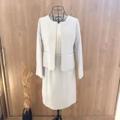 ワンピース・ノーカラージャケット セットアップ