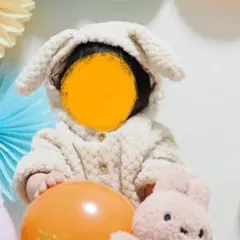 フタフタ うさ耳 ロンパース 80
