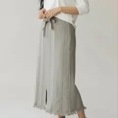 ロングタイトスカート グリーン　ONIGIRI