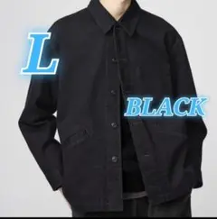【新品未開封】オーバーサイズカラーデニムジャケット　ユニクロU　ブラック　L