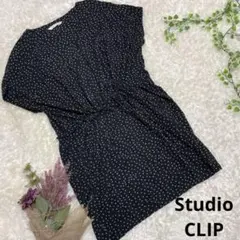 Studio CLIP スタディオクリップ【F】 ドット柄 ワンピース ゆったりのサムネイル