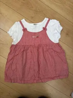 着用品　ホットビスケッツ　半袖Tシャツ　120 ワンピース風