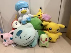 ぬいぐるみ ポケモンセンター　すやすやフシギダネ　チコリータ　ホゲータ他