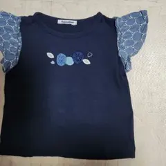 Familiar☆お袖のフリルがとっても可愛い！Tシャツ☆100