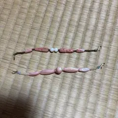 ピンクの帯留め2本セット