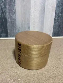 秋田杉工芸　曲げわっぱ茶筒　田山工房