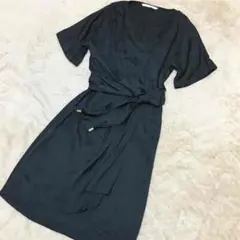 No.27ダイアンフォンファステンバーグ 黒ワンピース 着画あり