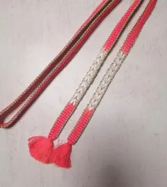 帯締め ピンク 金糸