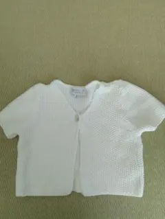 アニエスベー agnès b. アンファン　白カーディガン 8ans　120